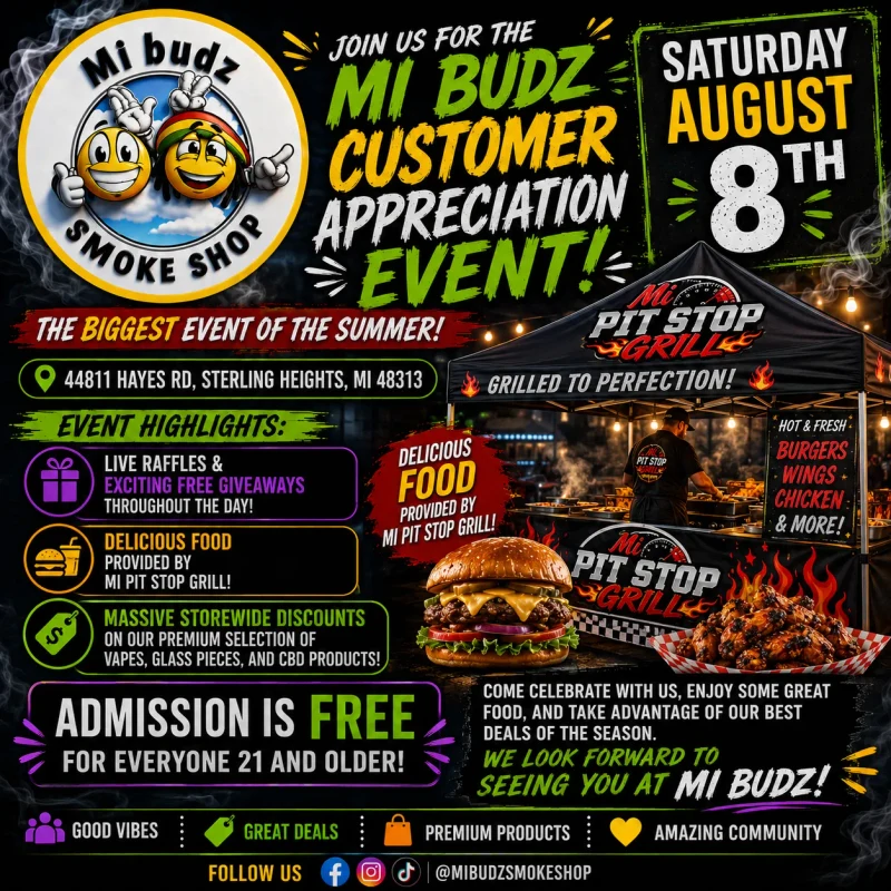 You’re Invited: Mi Budz Customer Appreciation Event!