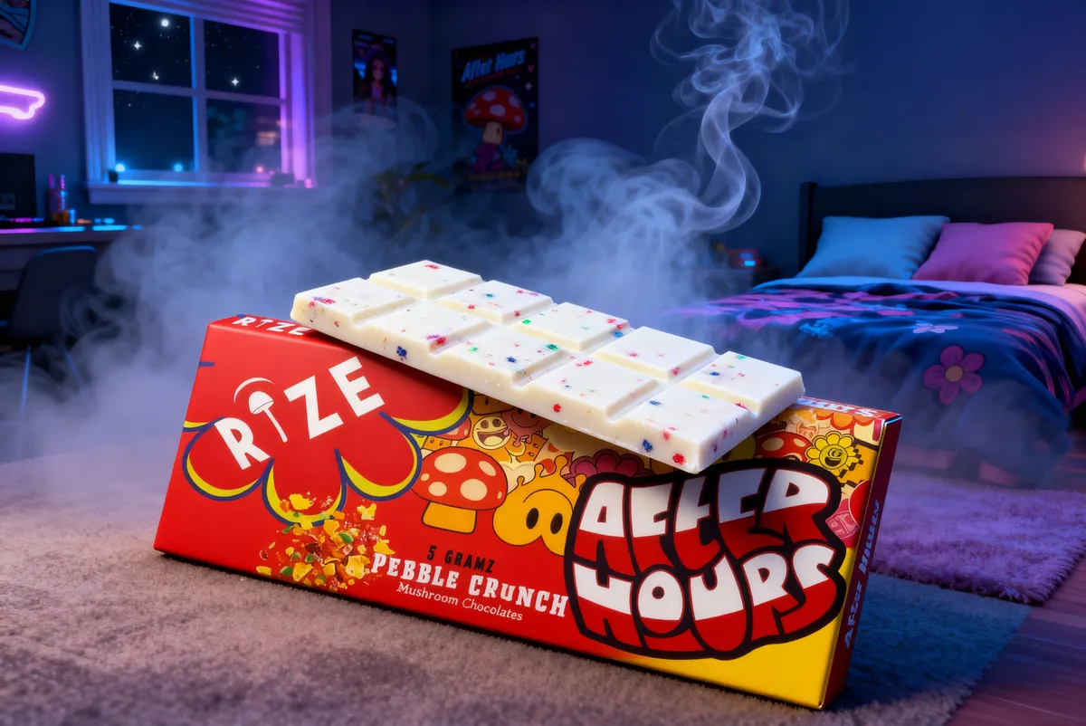 After Hours x Rize Mushroom Chocolate Bars