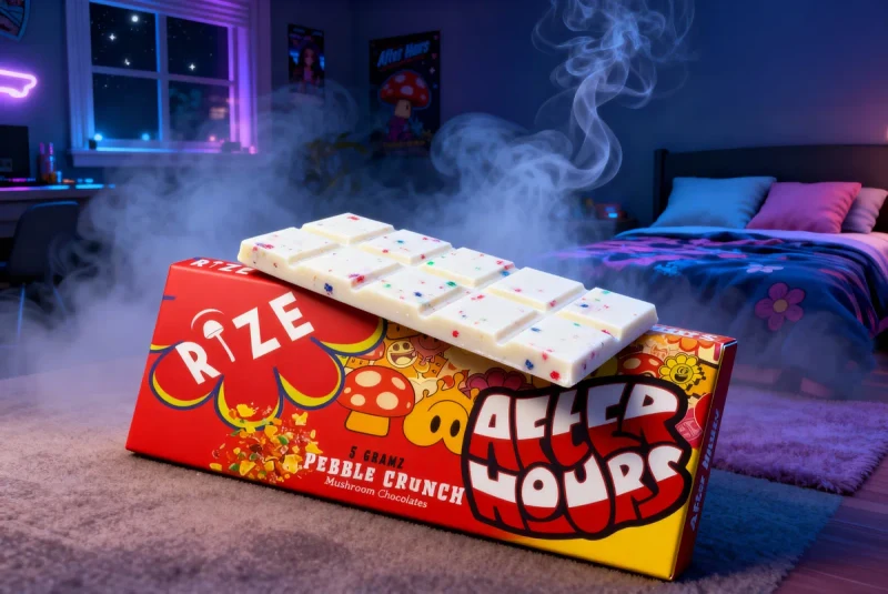 After Hours x Rize Mushroom Chocolate Bars